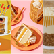 From left to right: the Cherpumple, the PieCaken, and the Pumpecapple Piecake